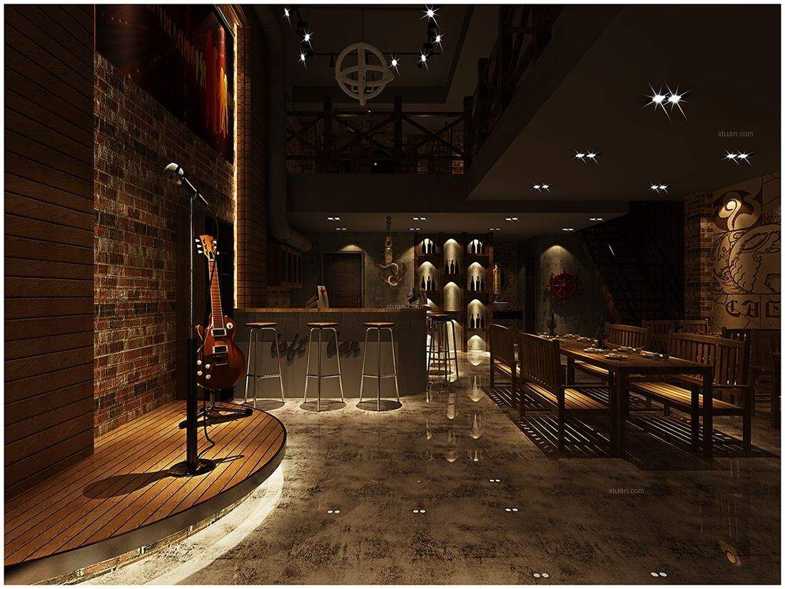 個性咖啡廳裝修效果圖 -方剛裝飾工程公司